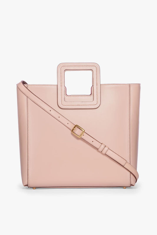 Shirley Leather Bag - Blush | STAUD New
