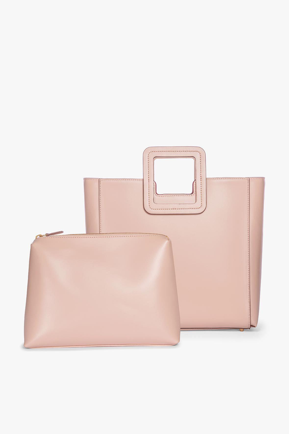 Shirley Leather Bag - Blush | STAUD New