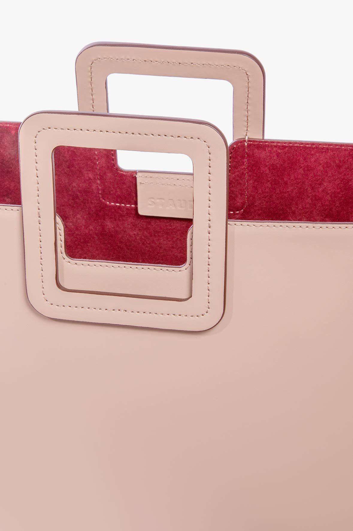 Shirley Leather Bag - Blush | STAUD New