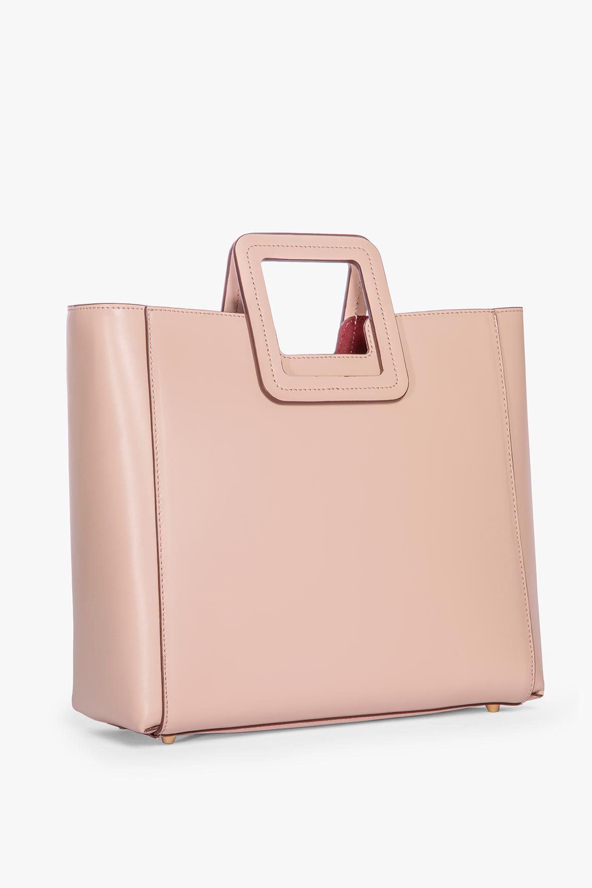 Shirley Leather Bag - Blush | STAUD New