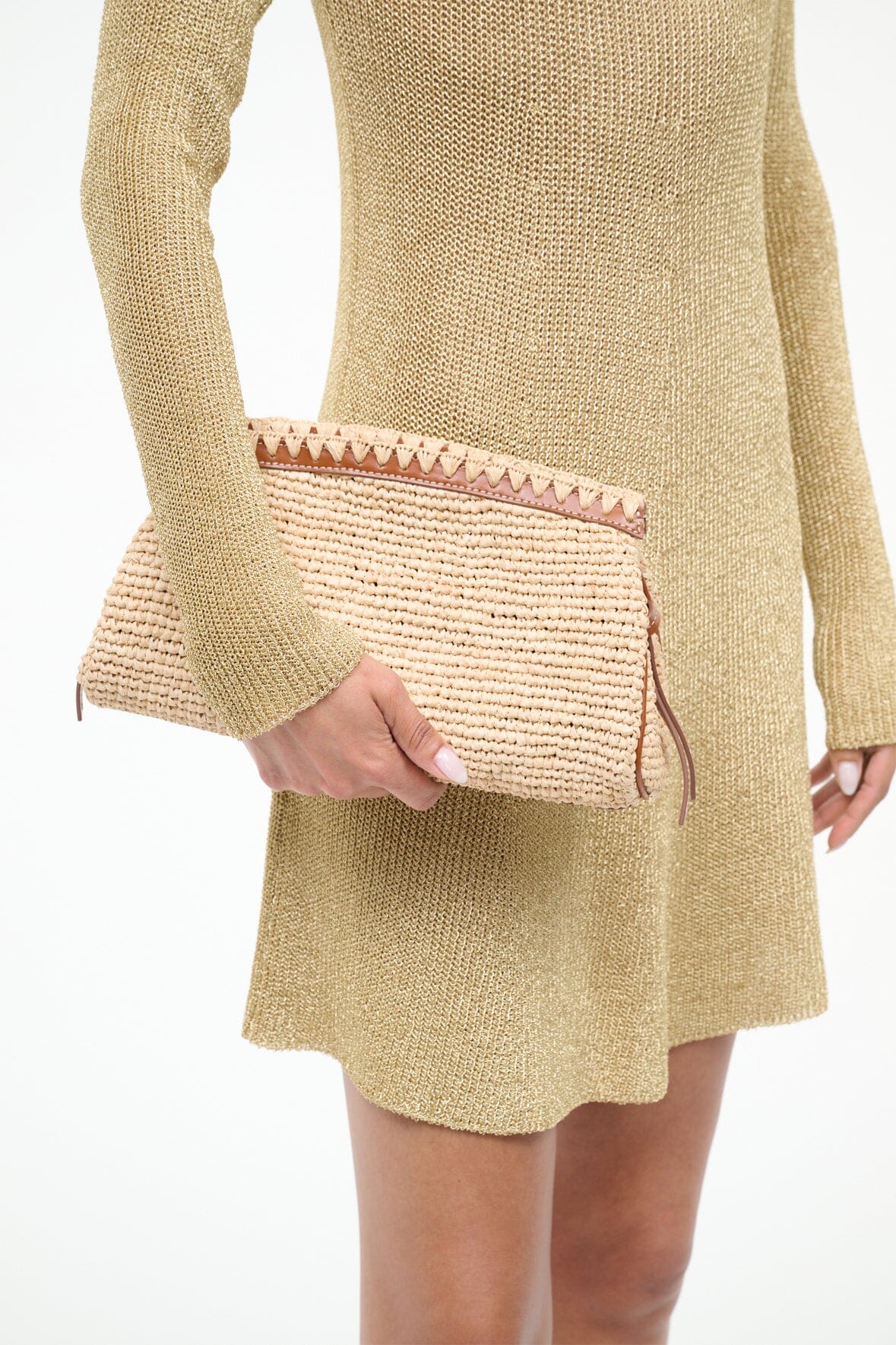 Maude Convertible Clutch Natural Tan | STAUD Essential