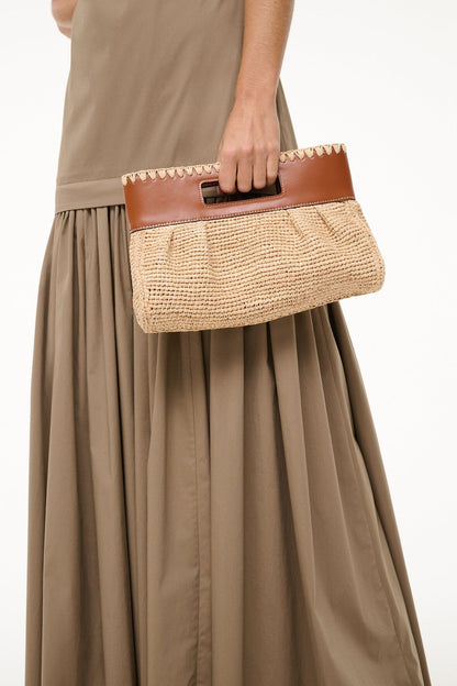 Lena Clutch Natural/Tan | STAUD Everyday