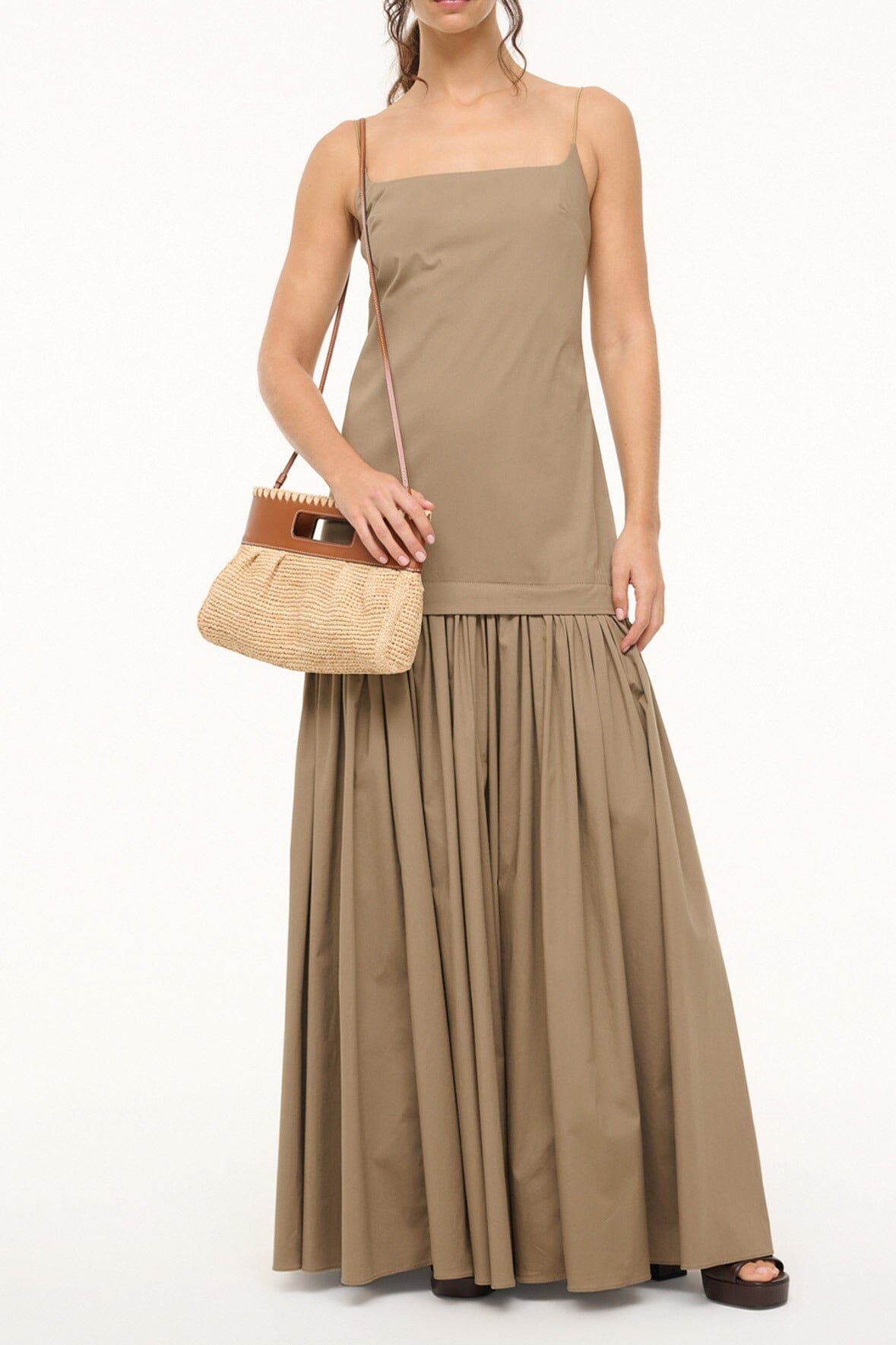 Lena Clutch Natural/Tan | STAUD Everyday