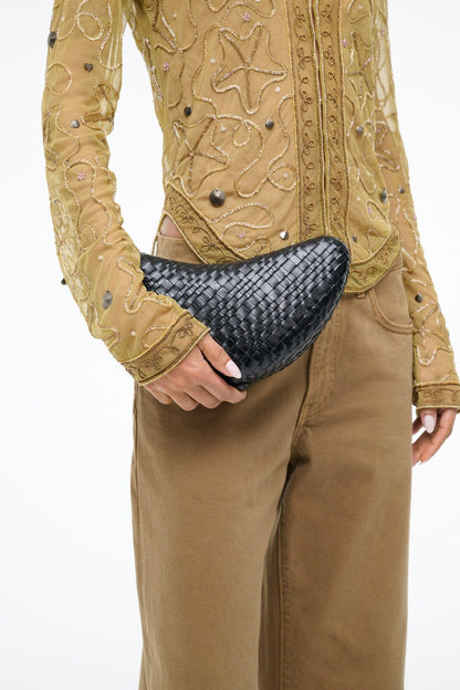 Crescent Clutch Black | STAUD Essential