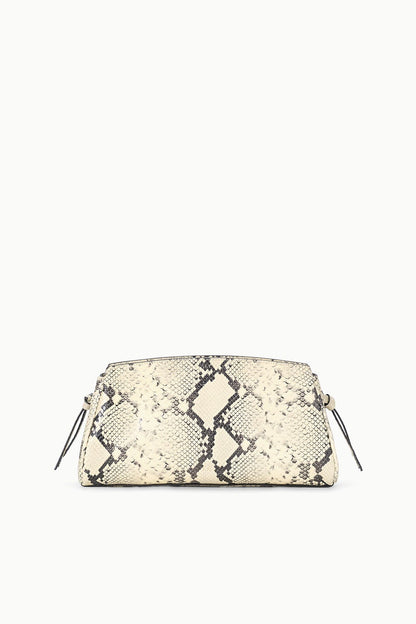 Maude Convertible Clutch White Snake | STAUD Classic