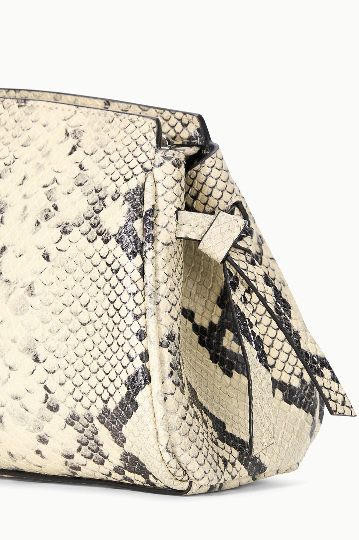 Maude Convertible Clutch White Snake | STAUD Classic
