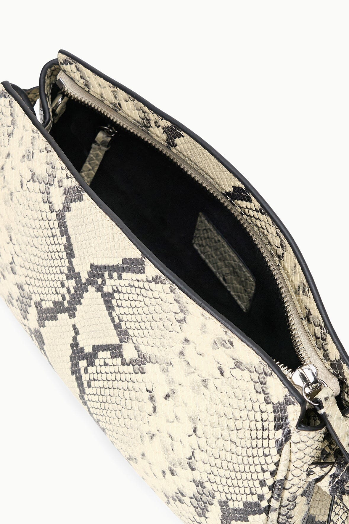 Maude Convertible Clutch White Snake | STAUD Classic