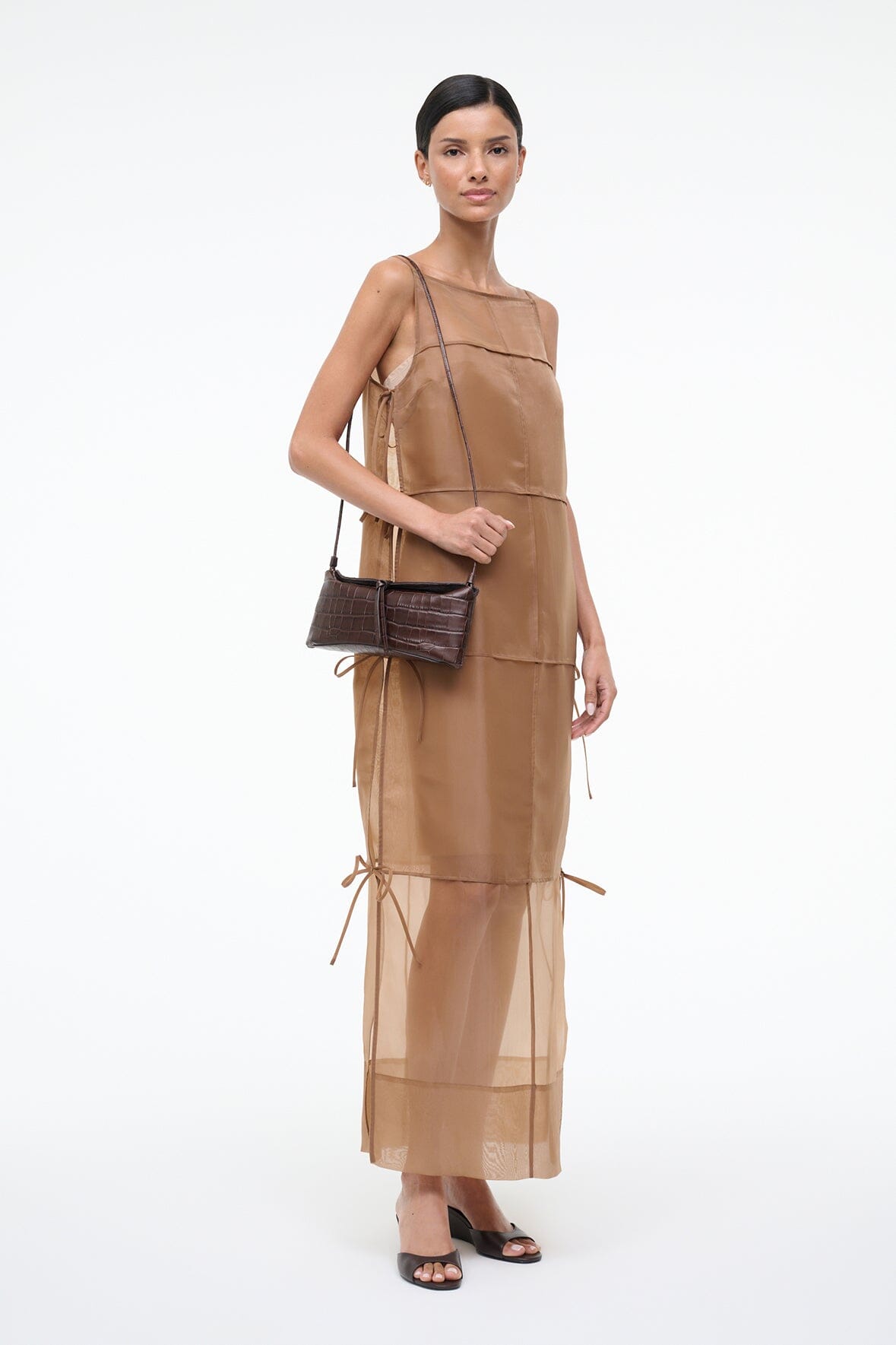 Eve Clutch Espresso Croco | STAUD Value
