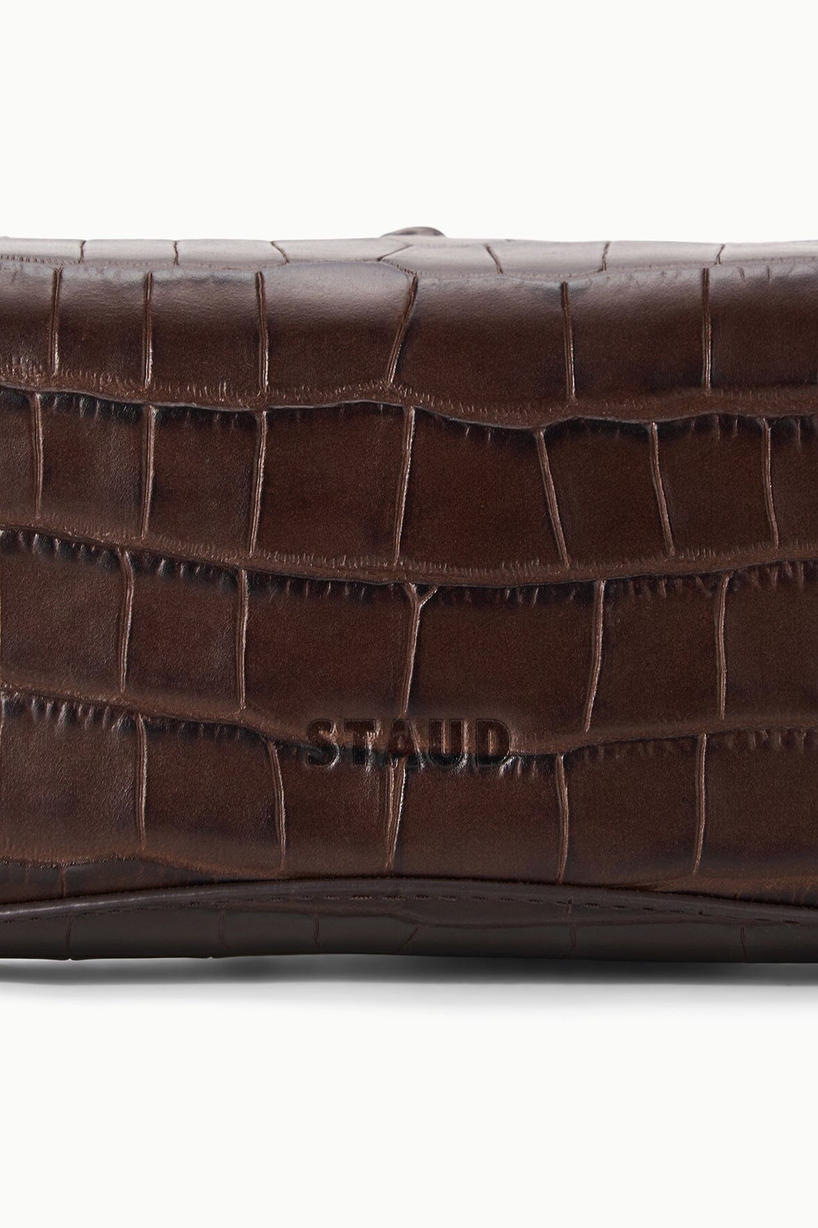 Eve Clutch Espresso Croco | STAUD Value
