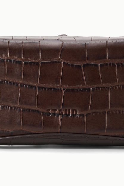 Eve Clutch Espresso Croco | STAUD Value