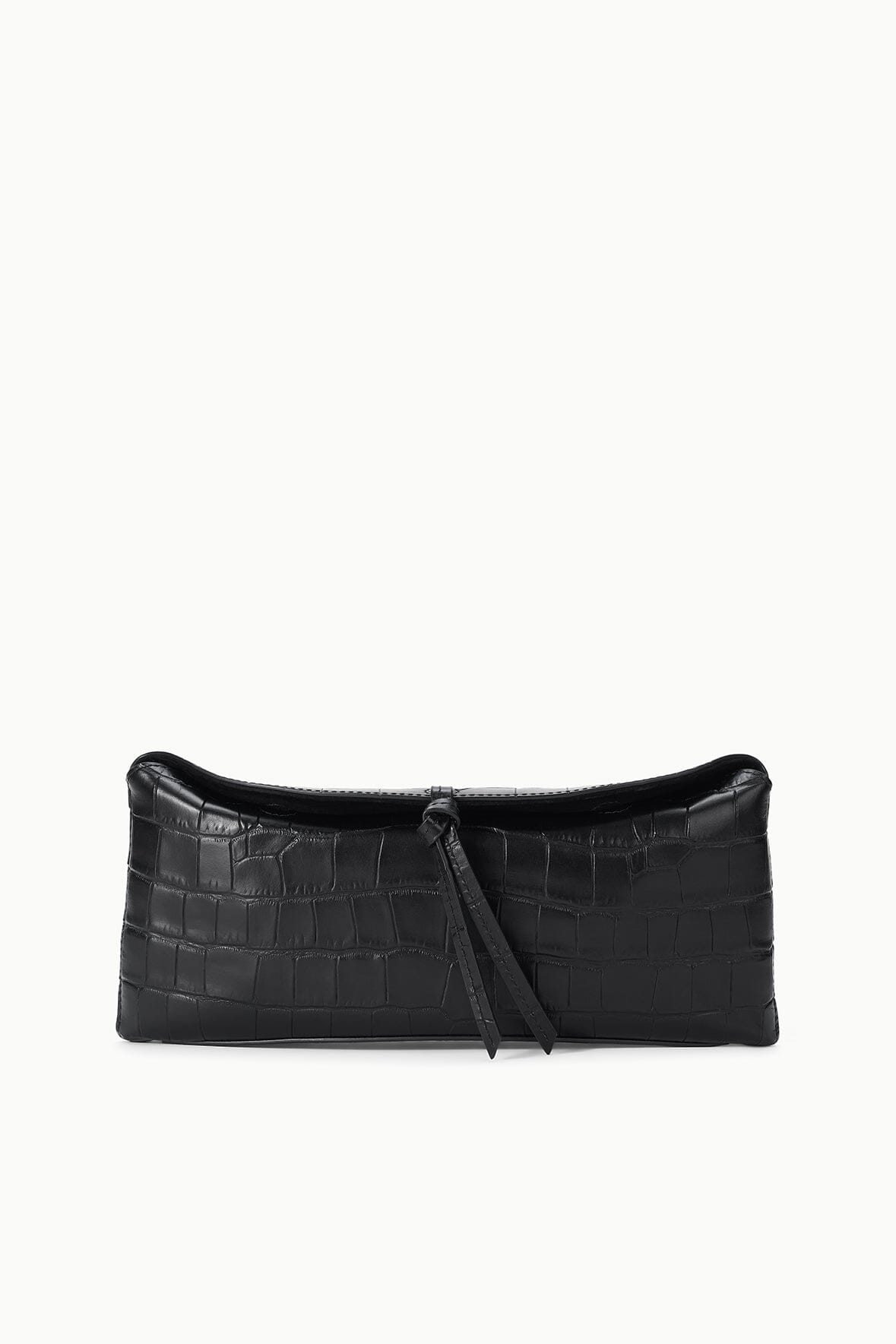 Eve Clutch Black Croco | STAUD Exclusive