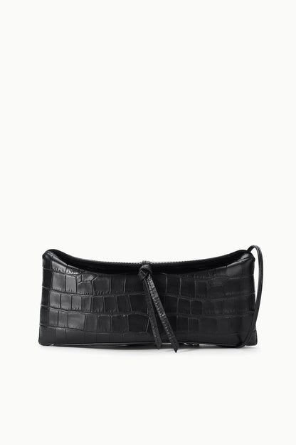 Eve Clutch Black Croco | STAUD Exclusive