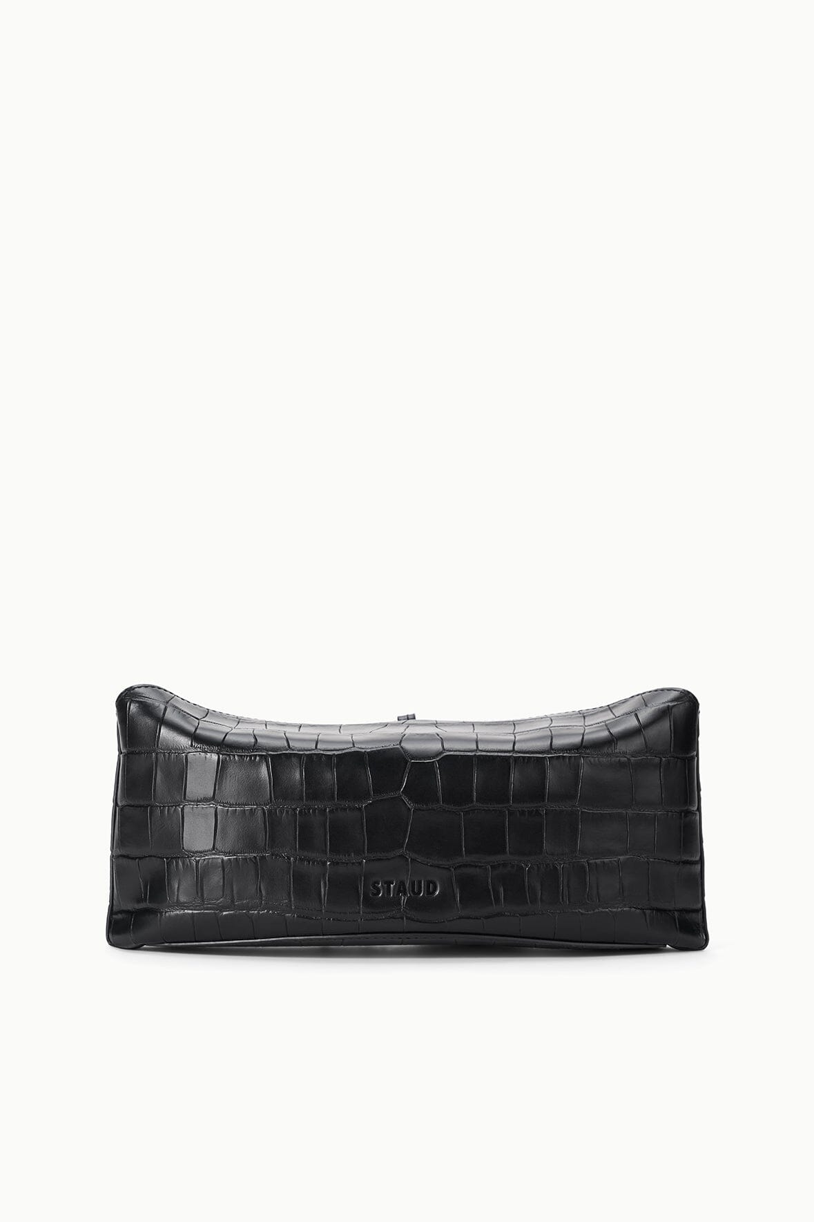 Eve Clutch Black Croco | STAUD Exclusive