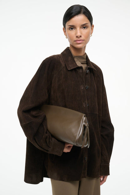 Maude Soft Clutch Truffle | STAUD Top Pick