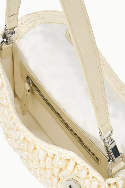 Timmy Convertible Shoulder Bag Cream | STAUD Essential