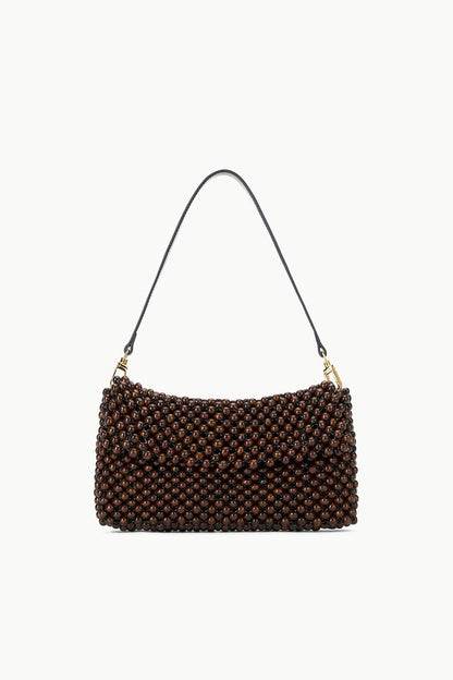 Timmy Shoulder Bag Dark Brown | STAUD Value