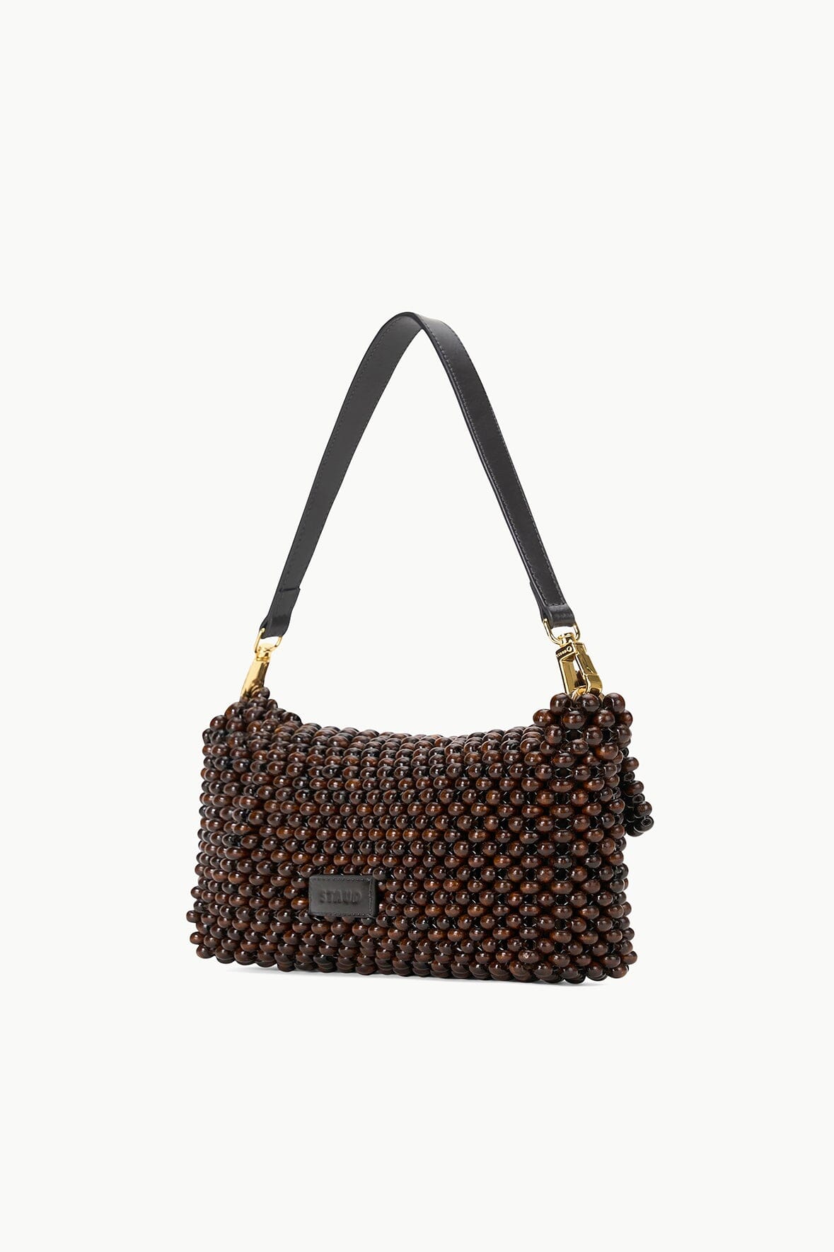 Timmy Shoulder Bag Dark Brown | STAUD Value