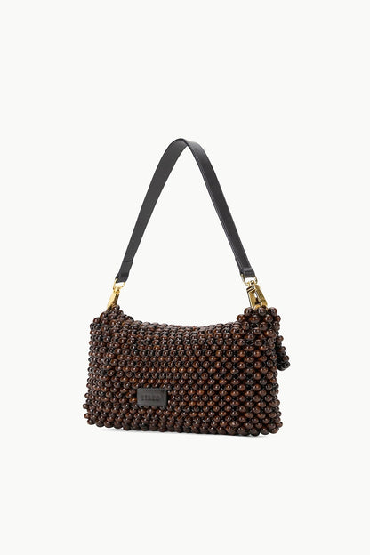 Timmy Shoulder Bag Dark Brown | STAUD Value