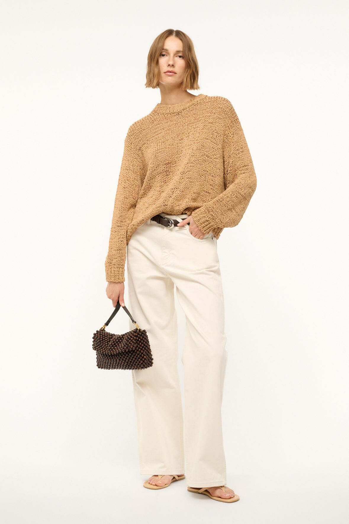 Timmy Shoulder Bag Dark Brown | STAUD Value