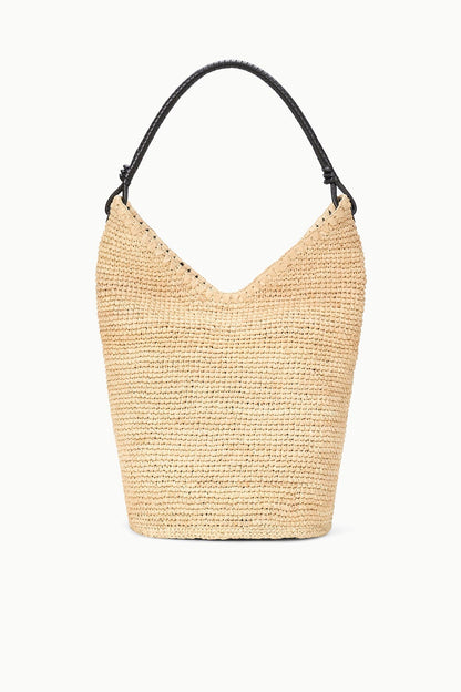 Lani Large Raffia Bucket Bag Natural | STAUD Best Price