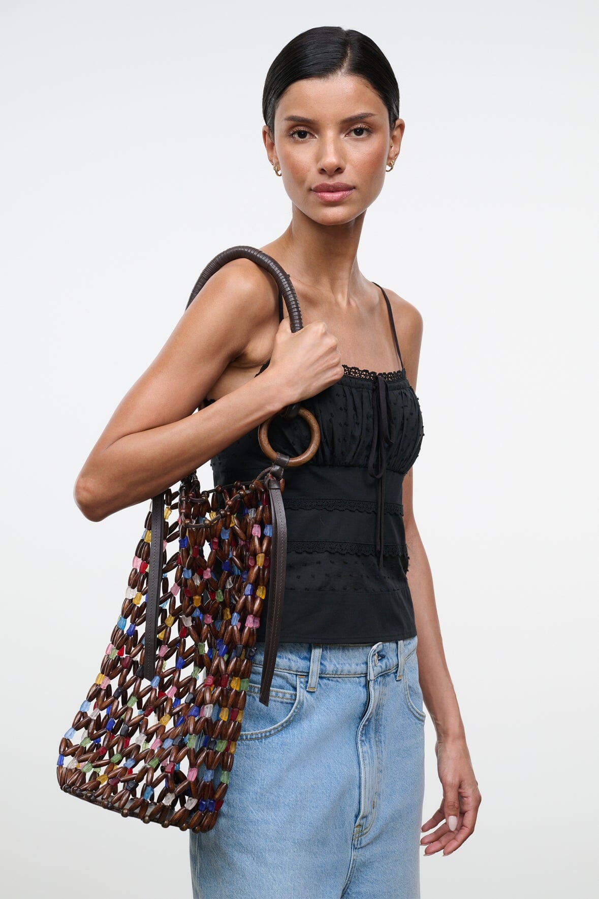 Del Mar Bucket Bag Sea Glass Multi | STAUD Quality