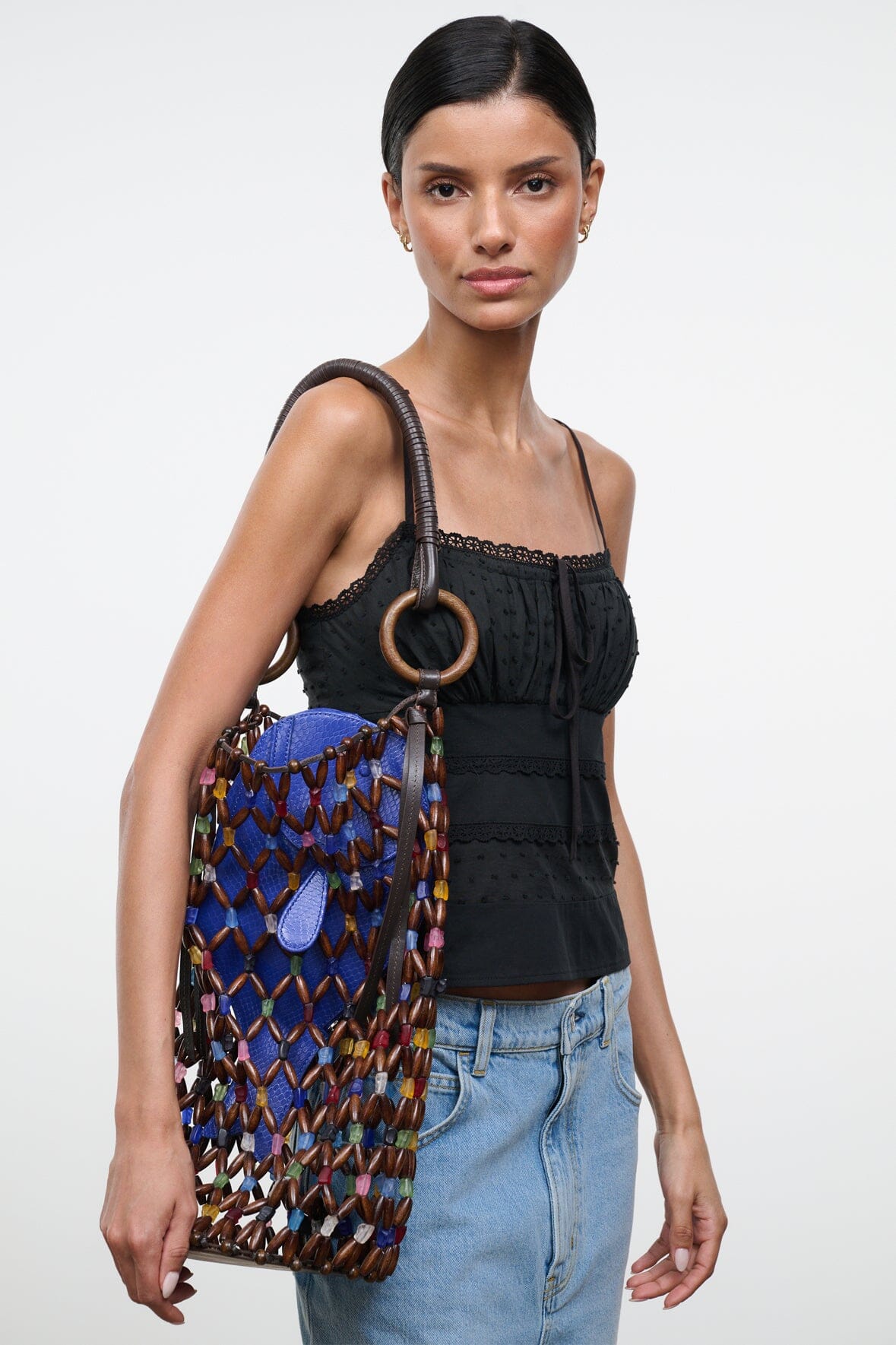 Del Mar Bucket Bag Sea Glass Multi | STAUD Quality