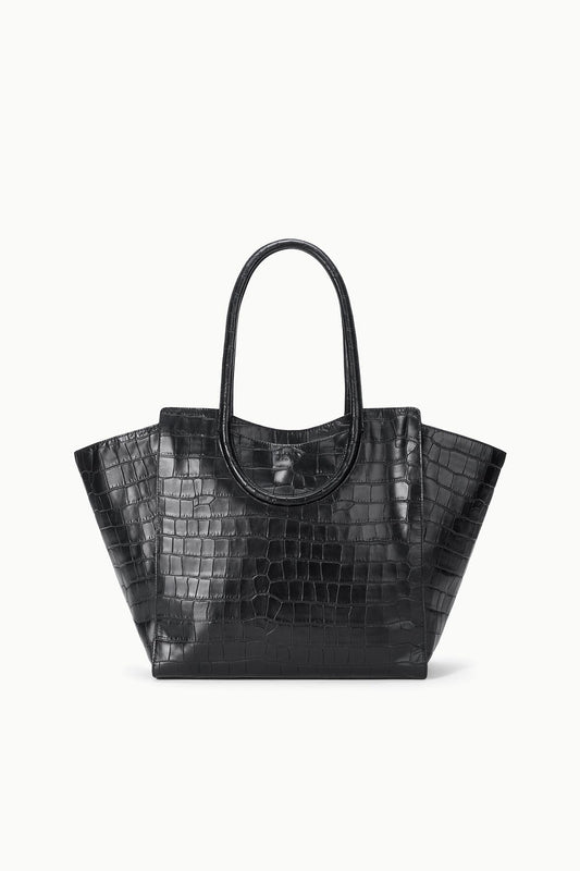 Maude Tote Bag Black Croco | STAUD Hot Sale