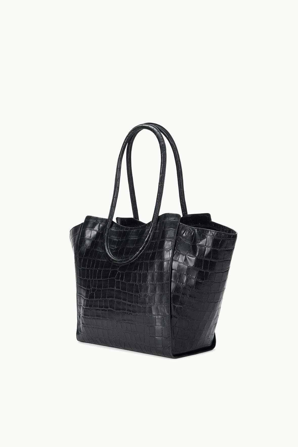 Maude Tote Bag Black Croco | STAUD Hot Sale