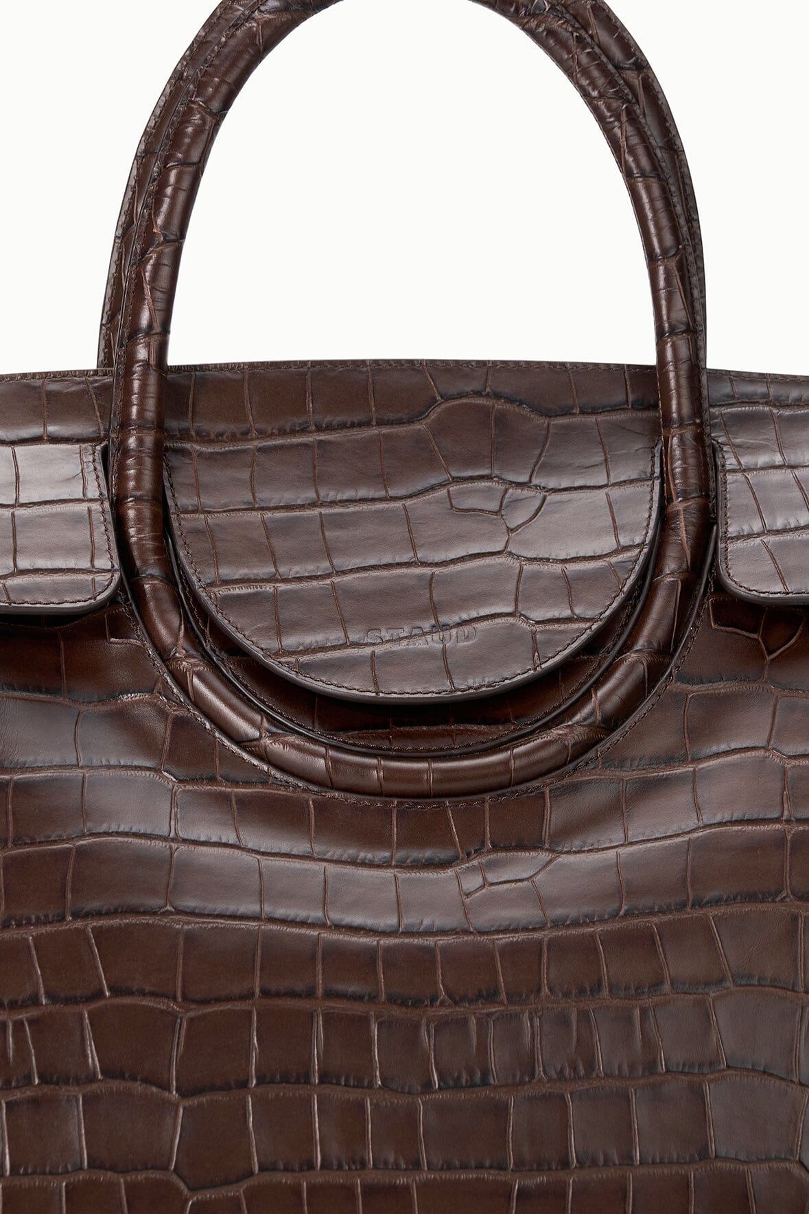 Maude Carryall Espresso Croco | STAUD Popular
