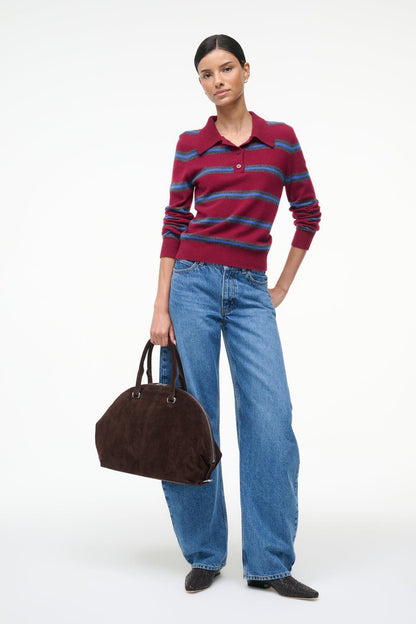 Hester Satchel Espresso Suede | STAUD Best Price