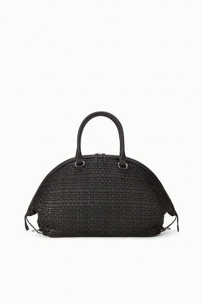 Hester Satchel Espresso Woven | STAUD Everyday