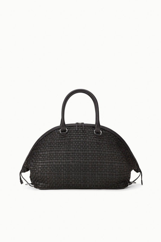 Hester Satchel Espresso Woven | STAUD Everyday
