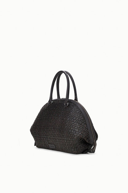 Hester Satchel Espresso Woven | STAUD Everyday