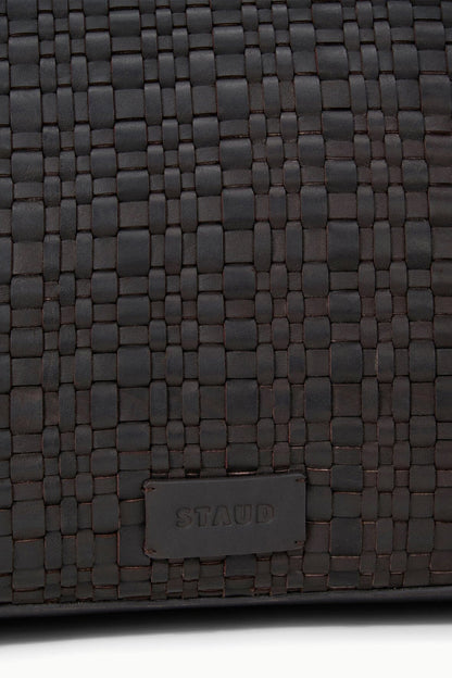 Hester Satchel Espresso Woven | STAUD Everyday