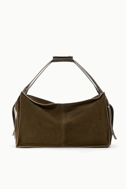 Large Harold Bag Truffle Suede | STAUD Everyday