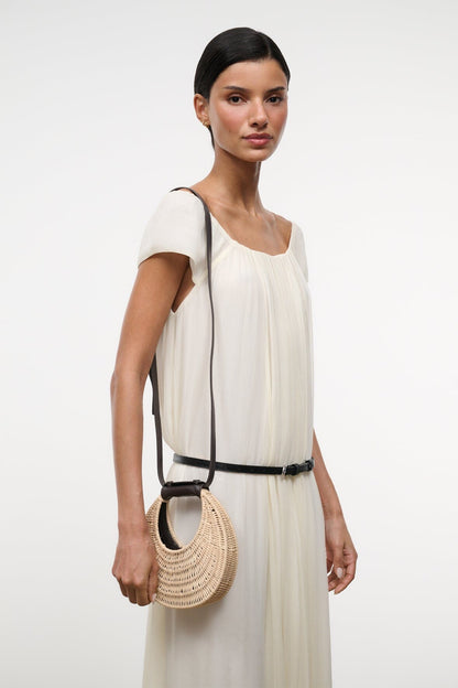 Good Night Moon Wicker Bag Natural | STAUD New