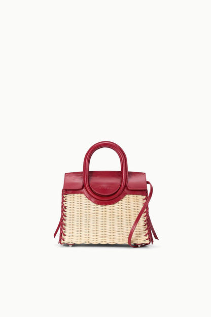Maude Mini Wicker Carryall Natural Rouge | STAUD Best Price