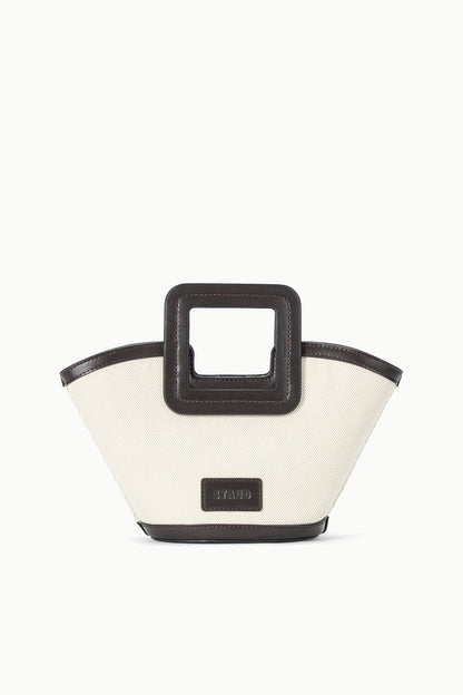 Shirley Mini Bucket Natural Espresso | STAUD Hot Sale