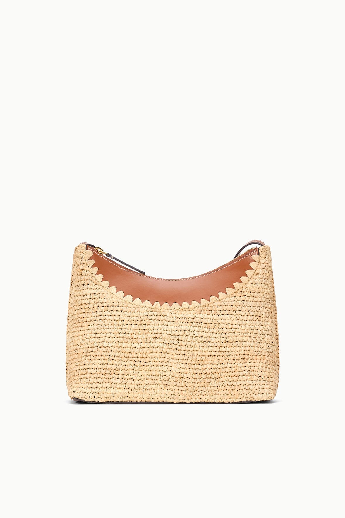 Rowey Raffia Bag Natural Tan | STAUD Premium