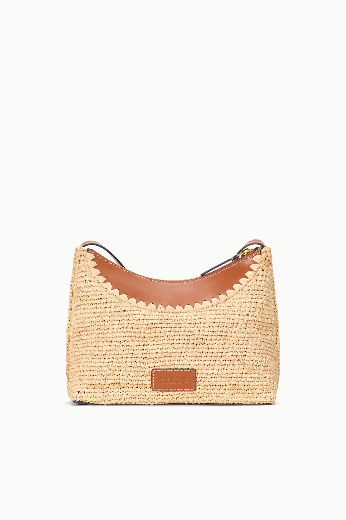 Rowey Raffia Bag Natural Tan | STAUD Premium