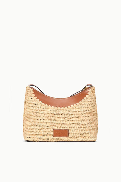 Rowey Raffia Bag Natural Tan | STAUD Premium