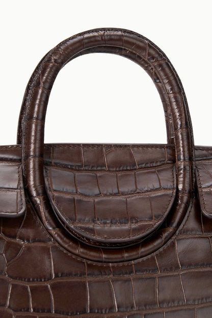 Maude Mini Carryall Espresso Croco | STAUD Hot Sale