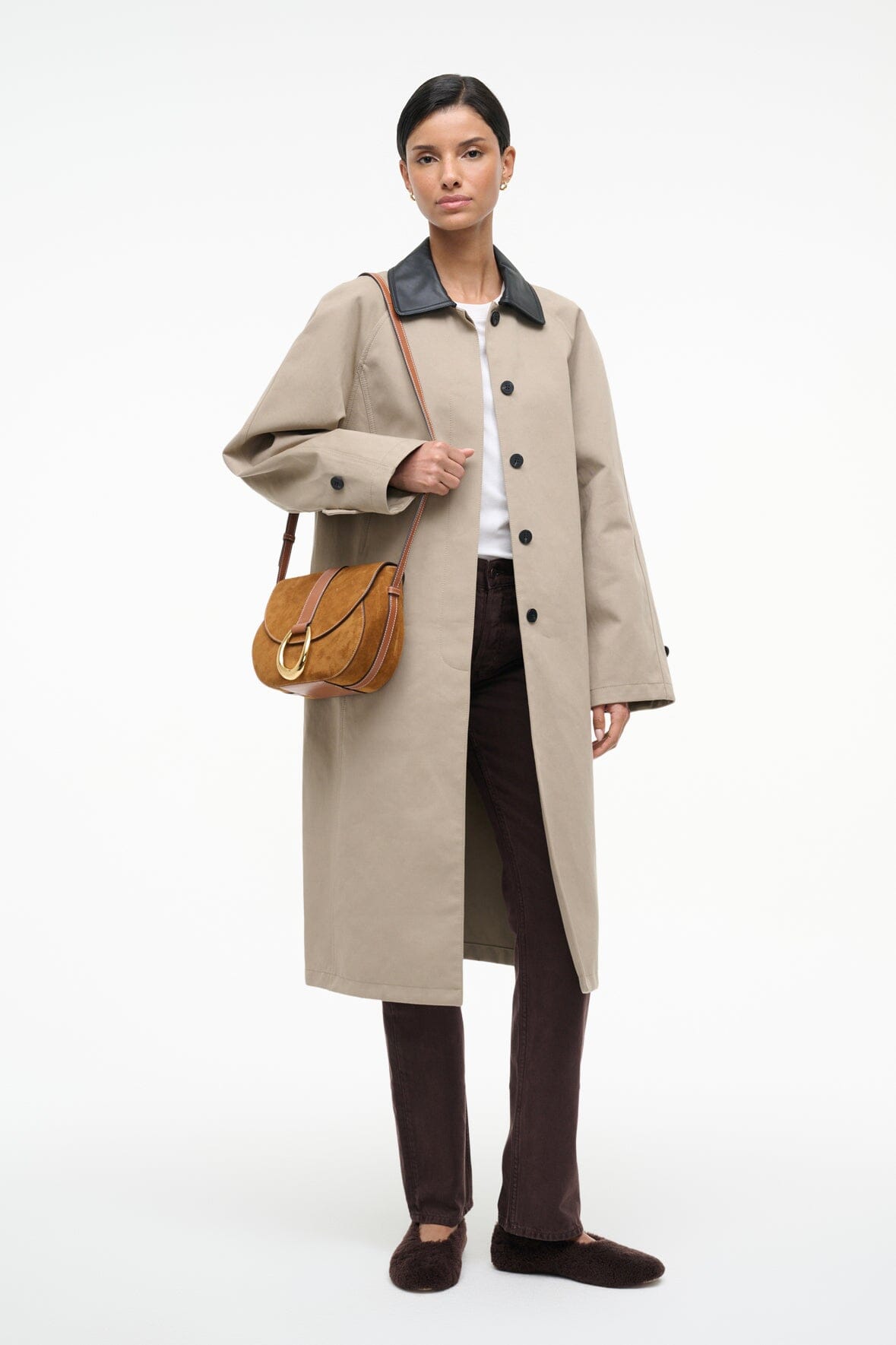 Bella Saddle Bag Tan | STAUD Featured