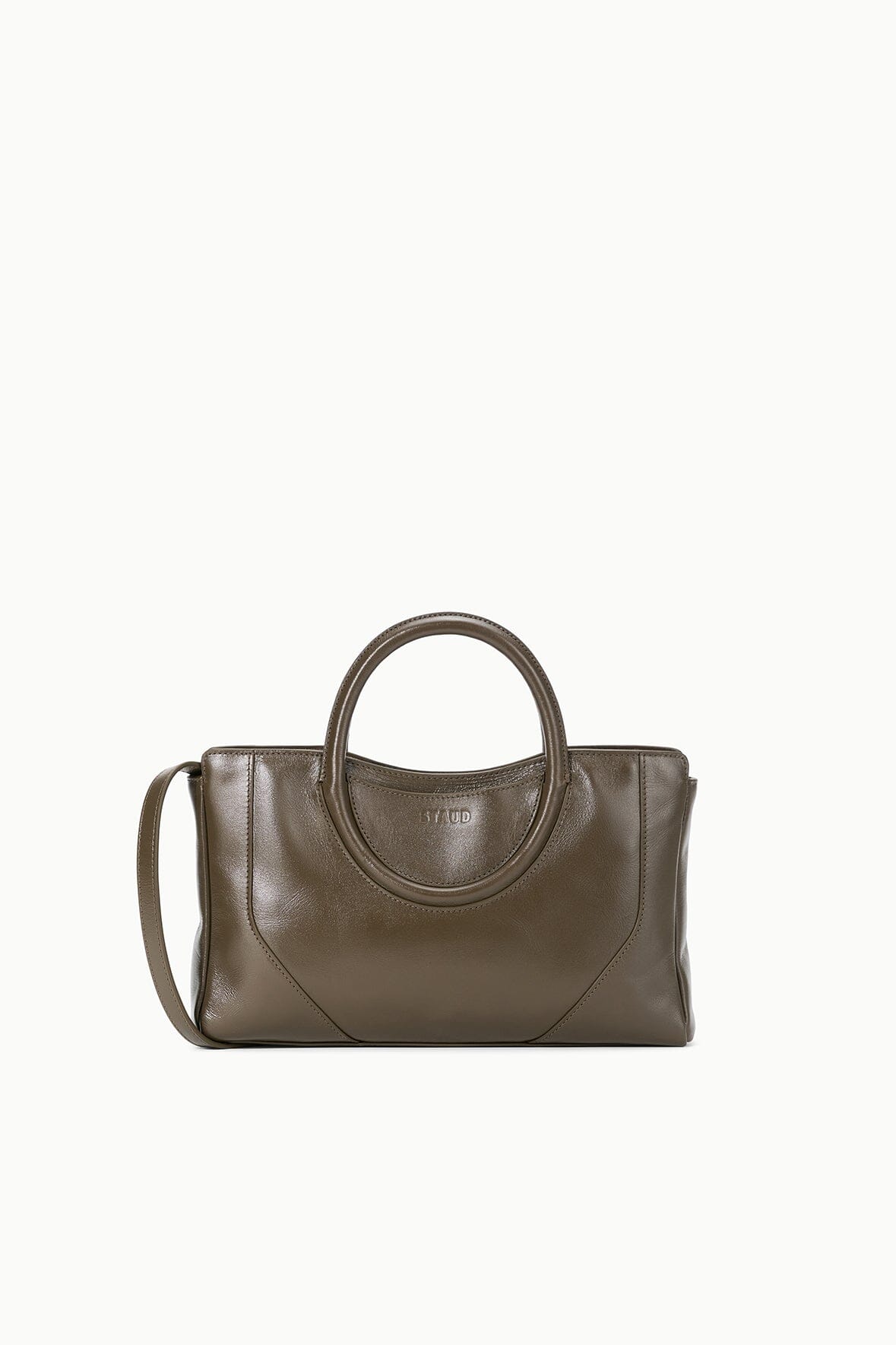 Maude Mini Satchel Bag Truffle | STAUD New