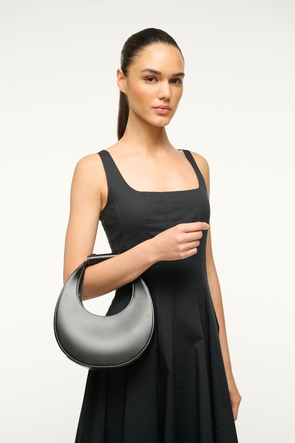 Mini Moon Bag - Black | STAUD Featured