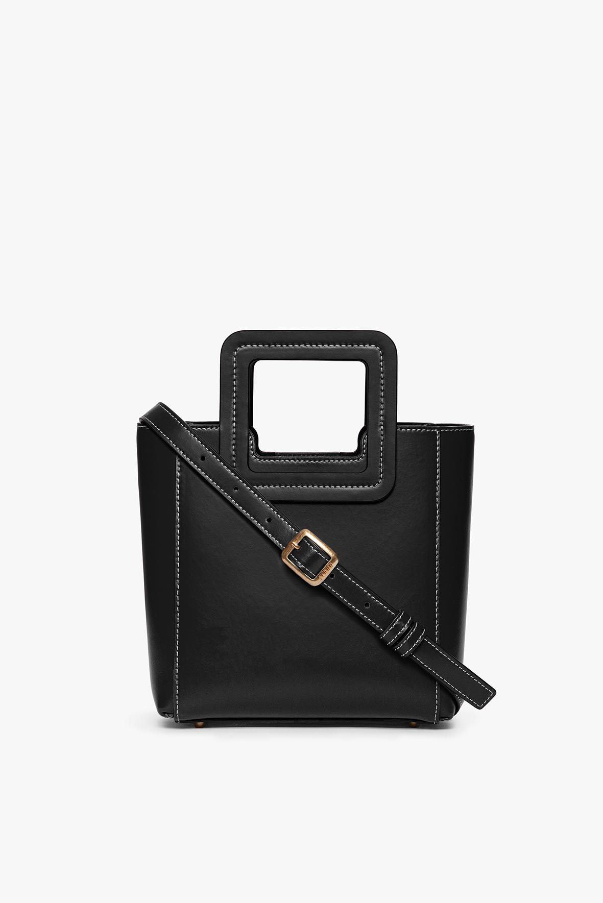 Mini Shirley Leather Bag - Black | STAUD Top Pick