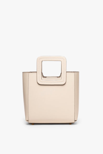 Mini Shirley Leather Bag - Cream | STAUD Value