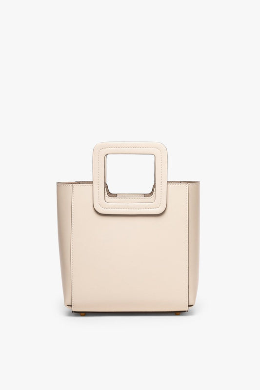Mini Shirley Leather Bag - Cream | STAUD Value