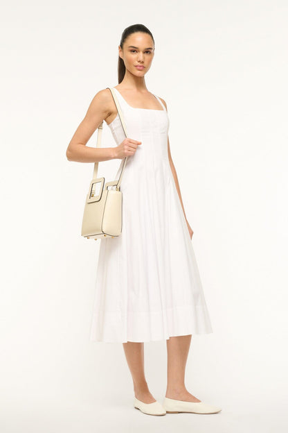 Mini Shirley Leather Bag - Cream | STAUD Value