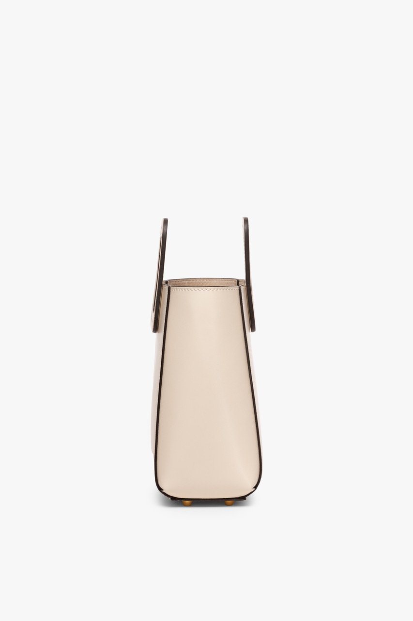 Mini Shirley Leather Bag - Cream | STAUD Value